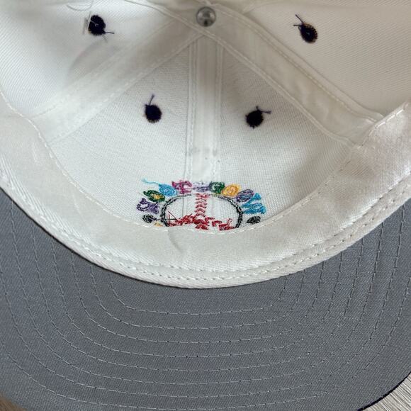 Vintage‎ Woodstock Hippies Snapback Hat White Wool Blend USA MiLB Baseball Cap - Picture 6 of 12